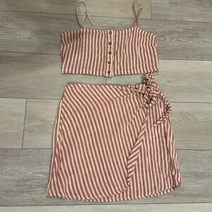 Billabong skirt and crop top set - size small